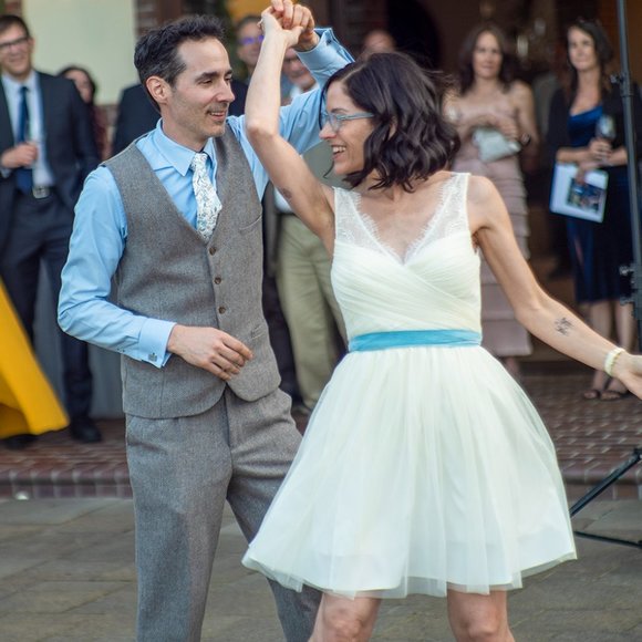 BHLDN + HITHERTO Dresses & Skirts - white BHLDN + HITHERTO Fleur Tulle Dress perfect for elopement or rehearsal!